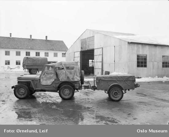 Willys på Gardermoen 1954  Willysgardermoen