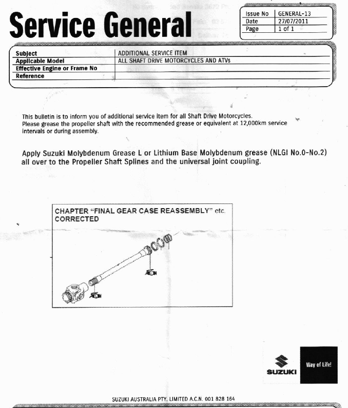 Drive shaft warning - Page 2 AusDriveShaftService