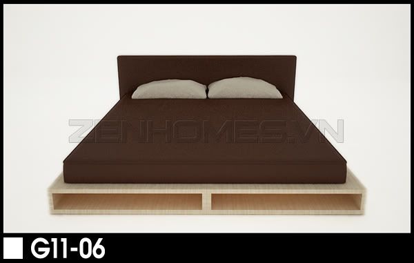 giường gỗ, giường ngủ, giường đôi [ZENHOMES FURNISHING ] G11-06a