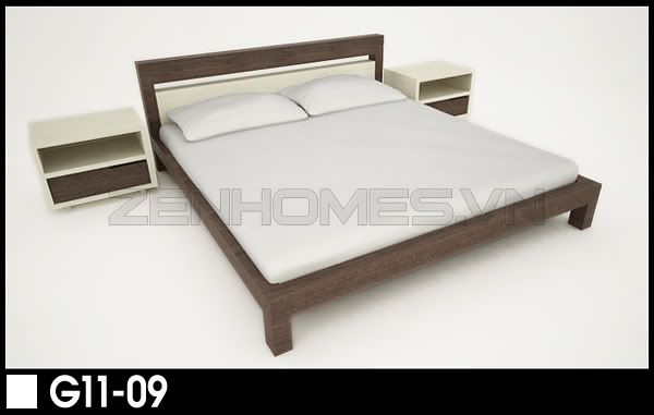 giường gỗ, giường ngủ, giường đôi [ZENHOMES FURNISHING ] G11-09