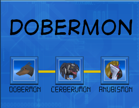 Digimon evolutions. Dobermon