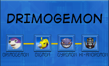 Digimon evolutions. Drimogemon