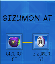 Digimon evolutions. GizumonAT