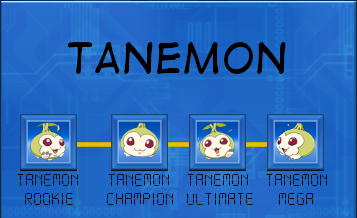 Digimon evolutions. Tanemon