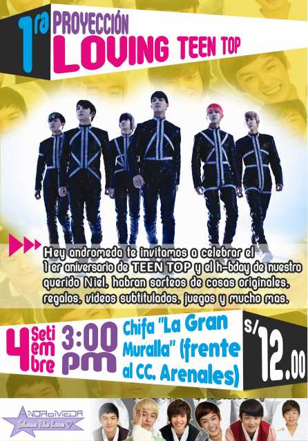 IMPORTANTE : Proyeccion por el 1º Aniversario de TEEN TOP Proyeteentop