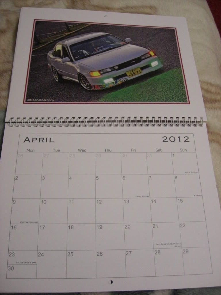 my new 2012 calender CIMG9366