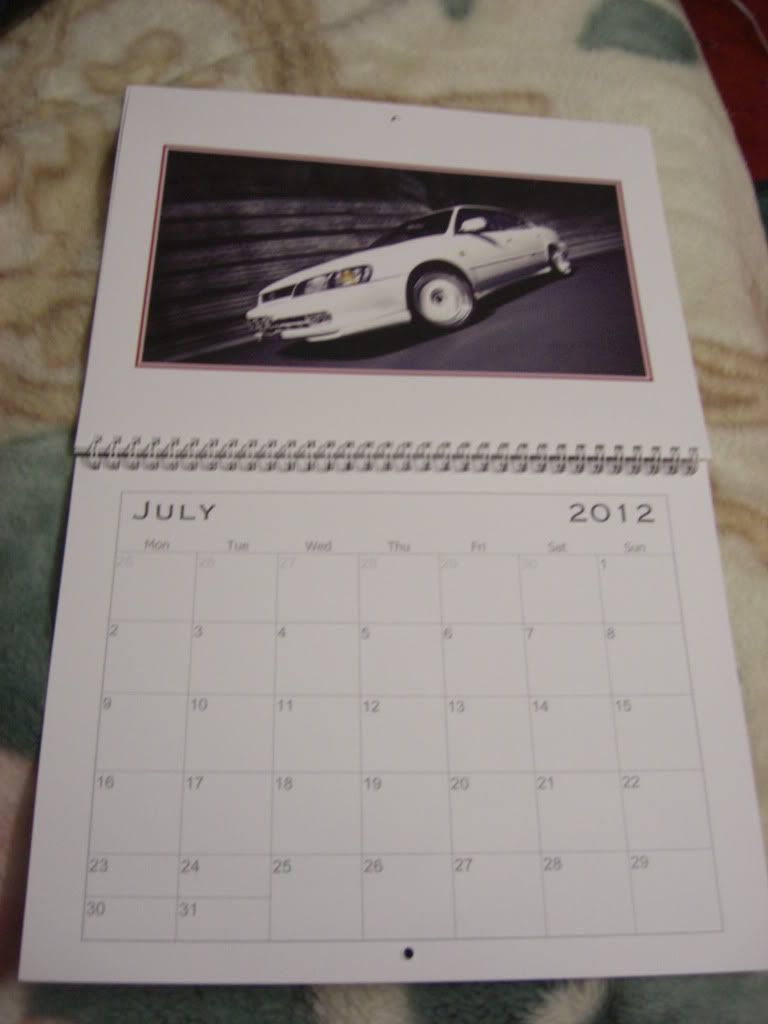 my new 2012 calender CIMG9369