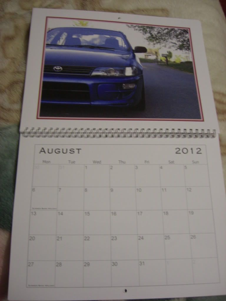 my new 2012 calender CIMG9370