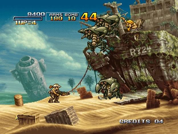  اللـعـبة الـحربيـة المـلـمة بـجميـع الأسلـحة Metal Slug بــمختـلف أجـزائـهـا Metal-slug