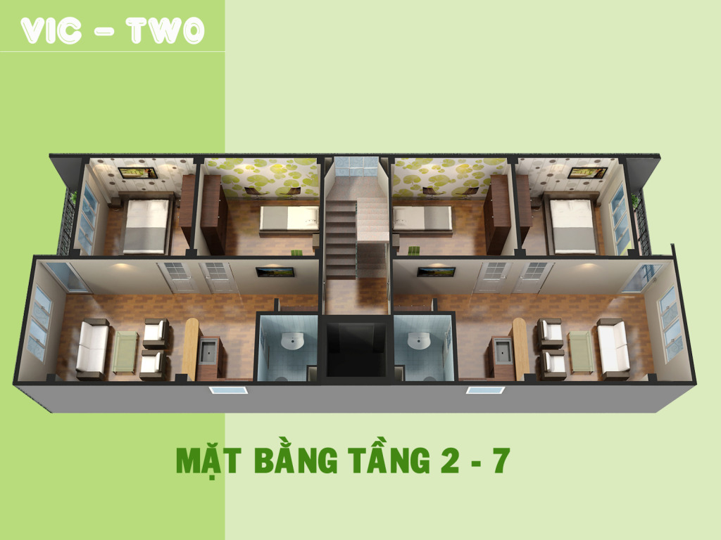 mini - Bán chung cư mini Mễ Trì - Mỹ đình vic two tặng gói nội thất Matbang2