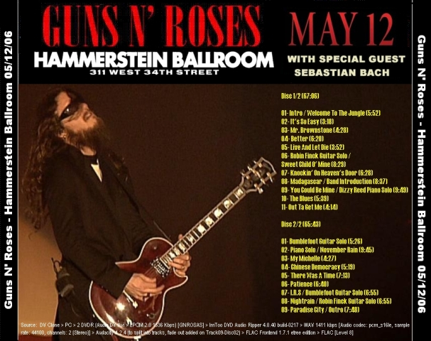 [MP3] Guns N' Roses @ "Hammerstein Ballroom" ***BEST SOURCE*** BACK-102