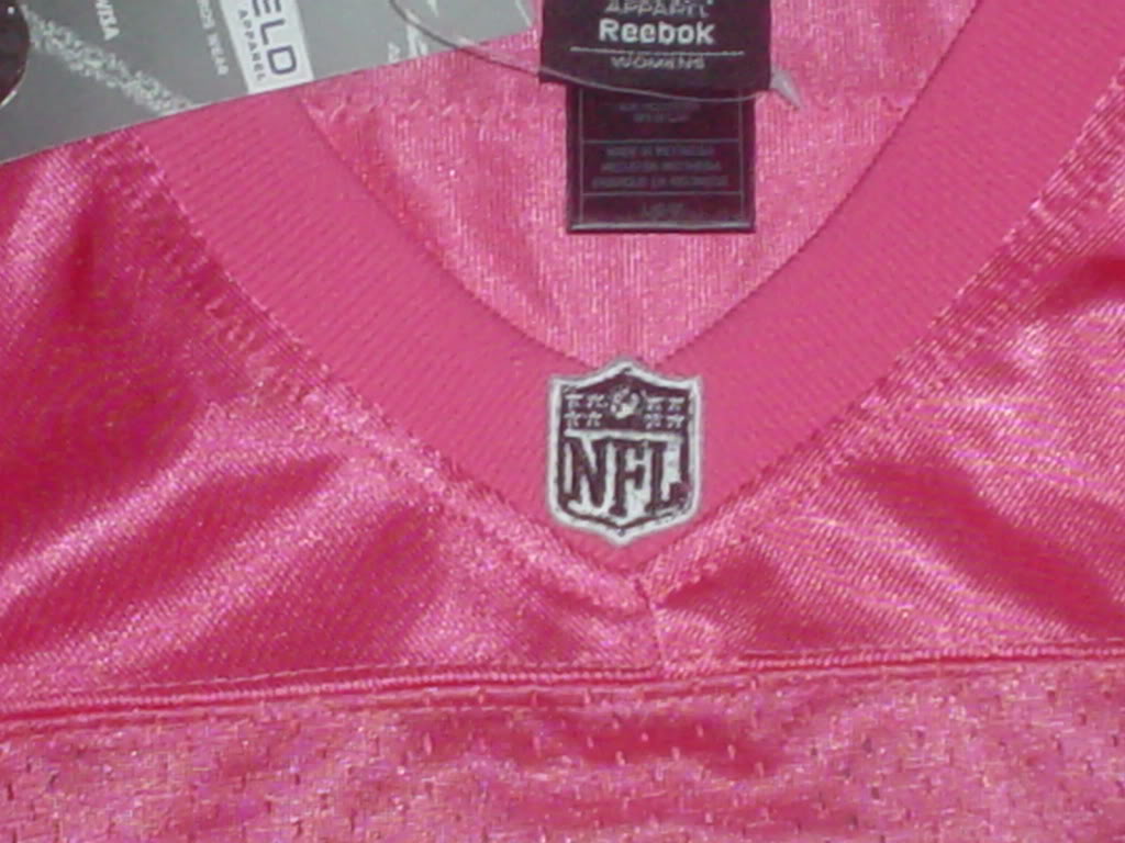 Is this Aaron Rodgers Pink Replica Jersey Fake? DSC00314