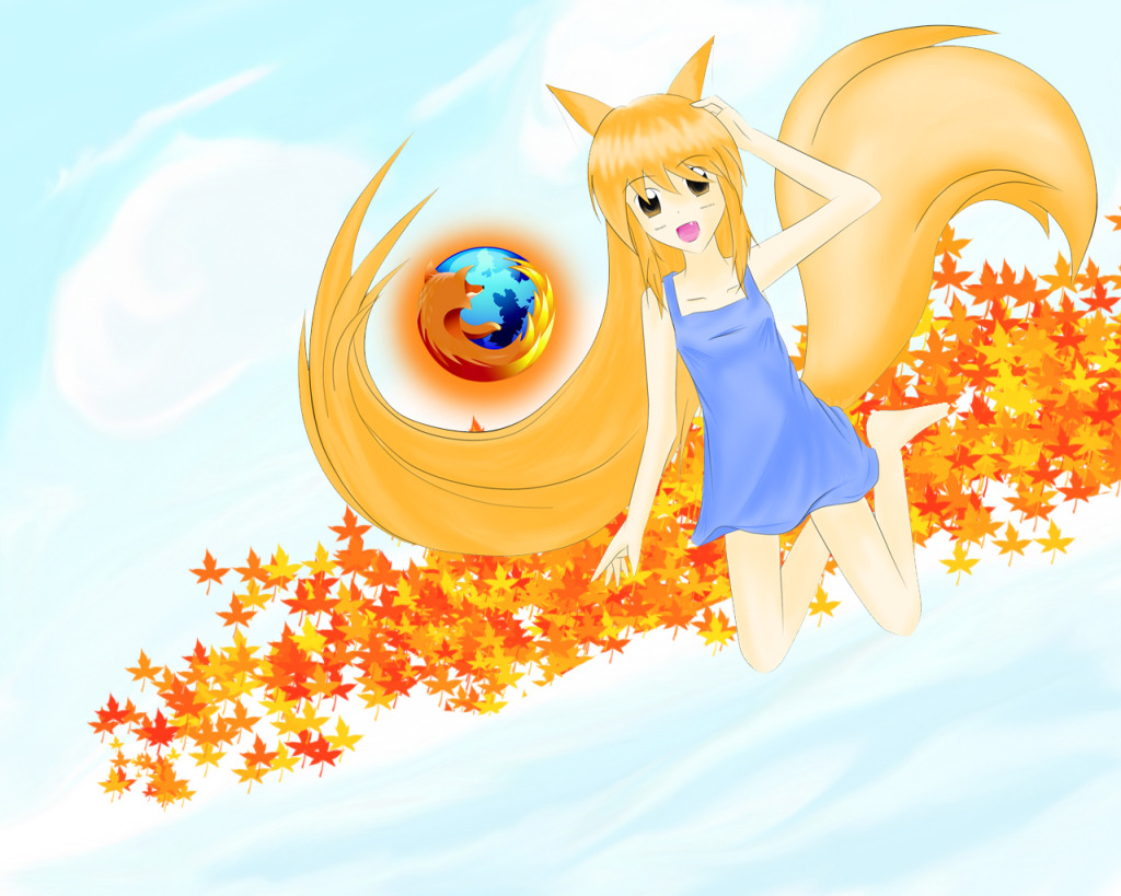 CG วาดเองครับผม ^^ [CGG] FirefoxBG