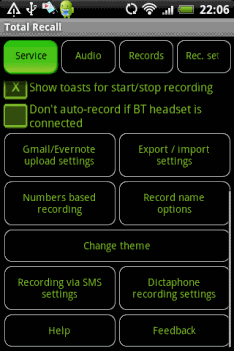 Call Recorder - Total Recall v1.8.9 Android OS 1.6+ 340vM