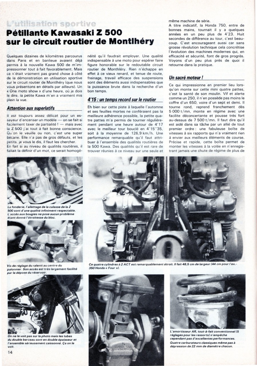 Essai Z500 Moto revue 2441 20 dec 1979 Motorevue2441dec79essaiZ500366