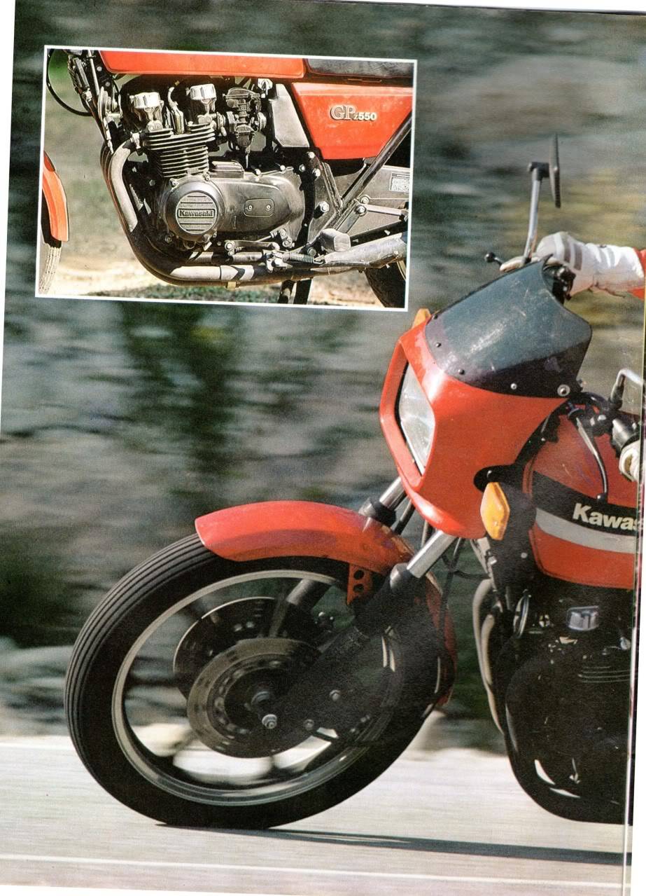 Essai kawasaki GPZ 550  moto flash n°39 aout /sept 1981 Motoflashn39page1214