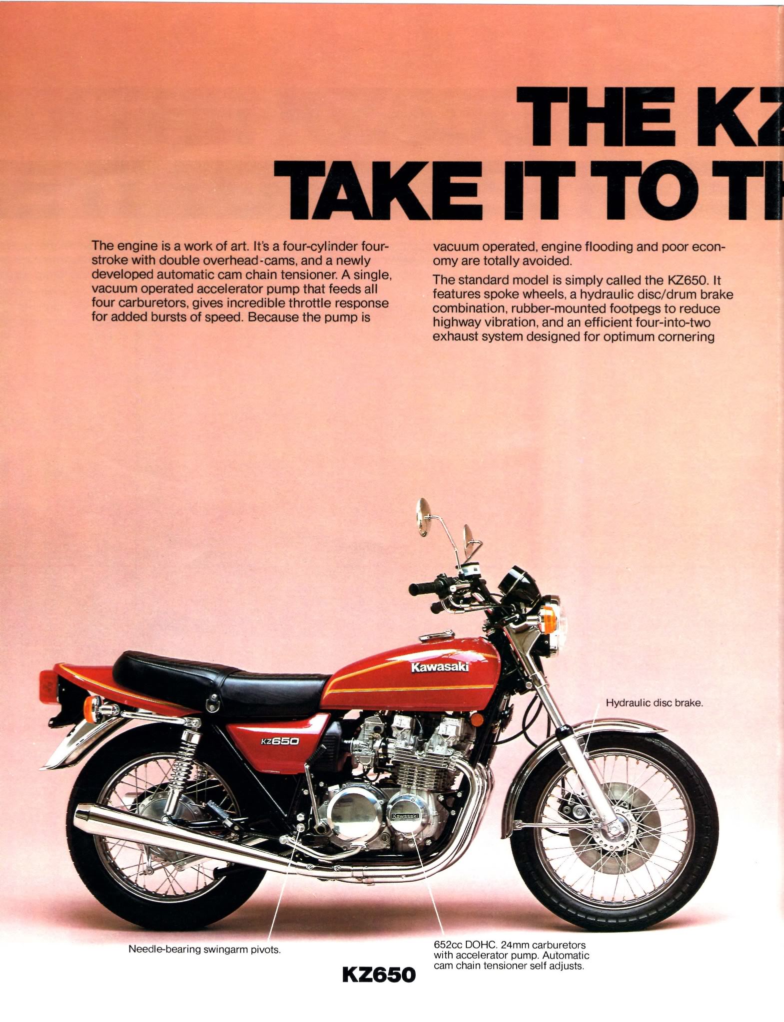 Brochures et Publicités sur les KAWASAKI KZ/Z   70/80'S PubsKZ650b-1