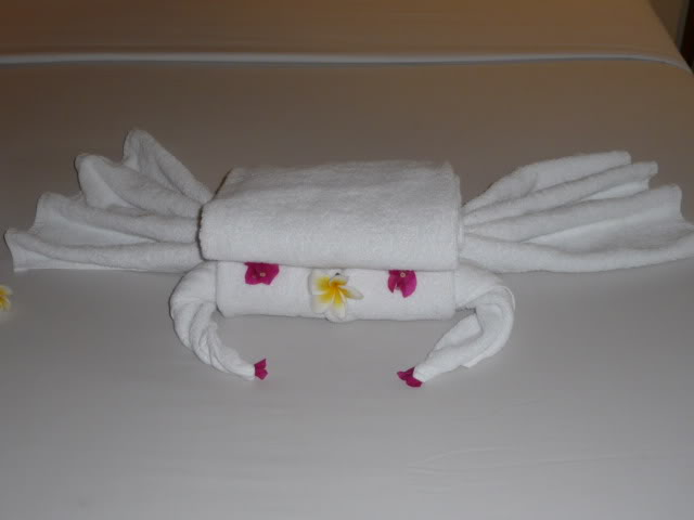 Holiday Towel Animals P1090925