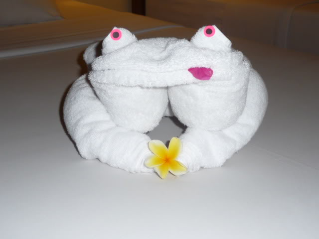 Holiday Towel Animals P1090927