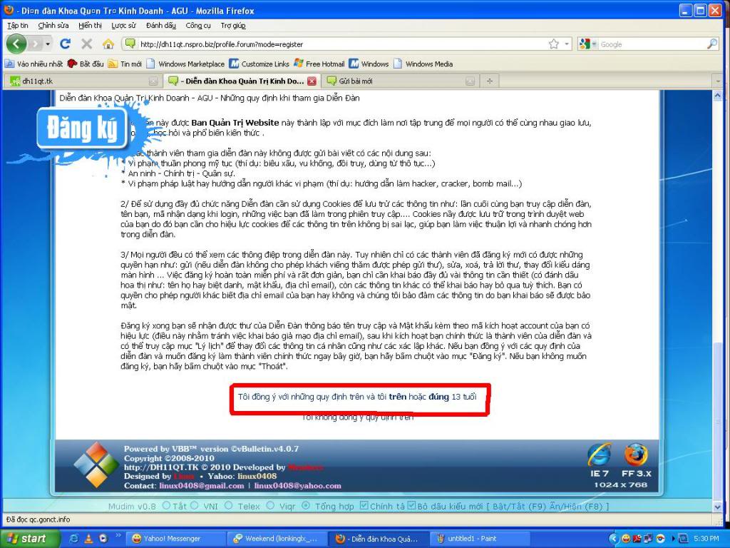 Hướng Dẫn Đăng kí tham gia diễn đàn Untitled1