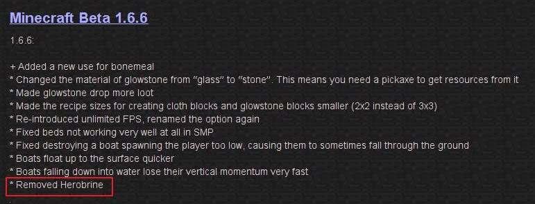 an odd inclusion in update to 1.6.6  Minecraft166updatestrageocurance