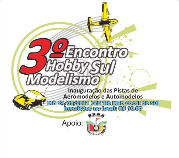 3º Encontro Hobby Sul Modelismo - Cocal do Sul/SC LogoAHSM2