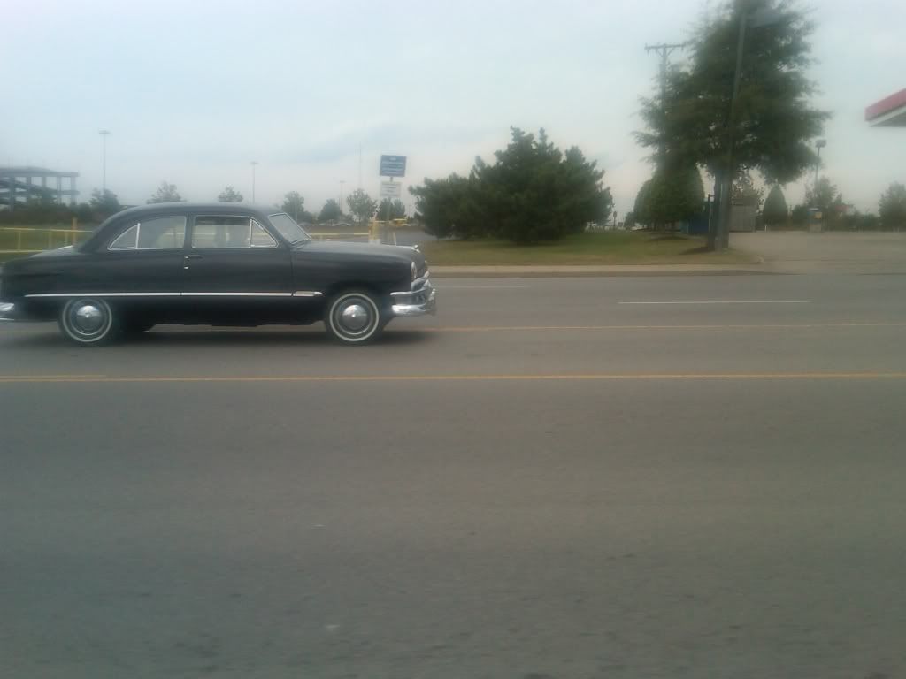 Old cars on the road Shoebox