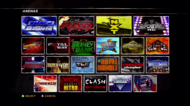 [Infos] Contenu de base du jeu. WWE12Areans