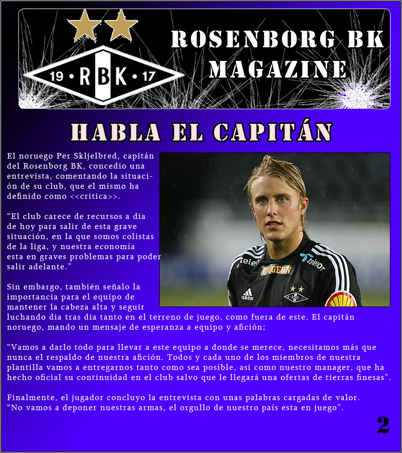 Rosenborg BK - ¡La rendición no es una opción!   Pagina2