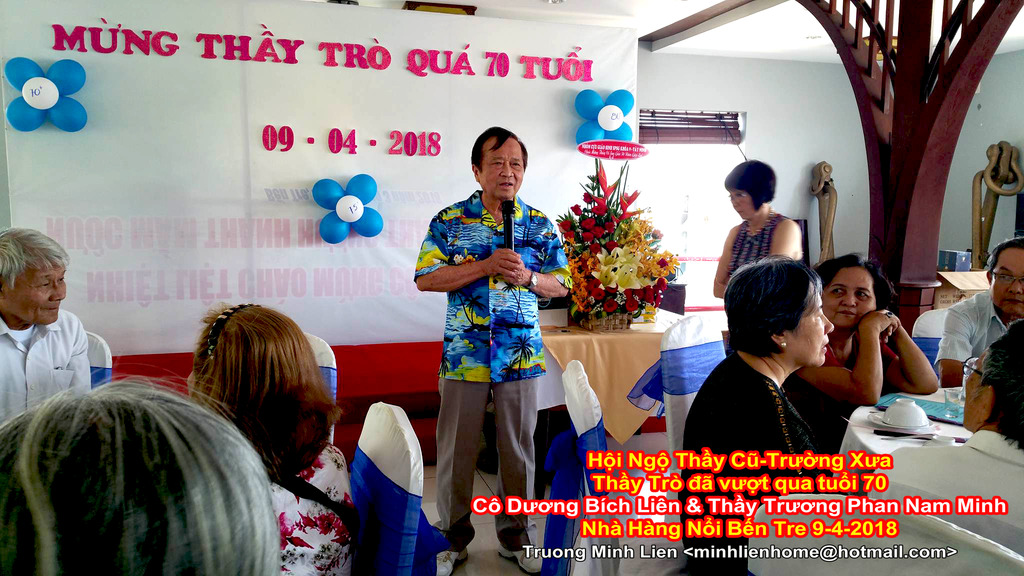 Thầy Trương Phan Nam Minh Với Học Trò Bến Tre  9-4-2018 23