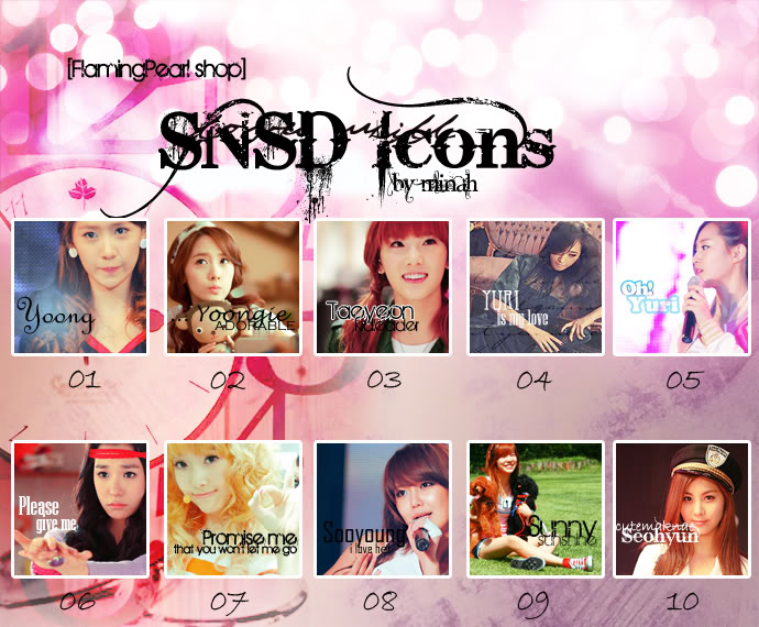 [ARTWORK][COMEBACK]♥FlamingPearl Shop♥SNSD♥SHINee♥KPOPCouples♥ Minahicons2