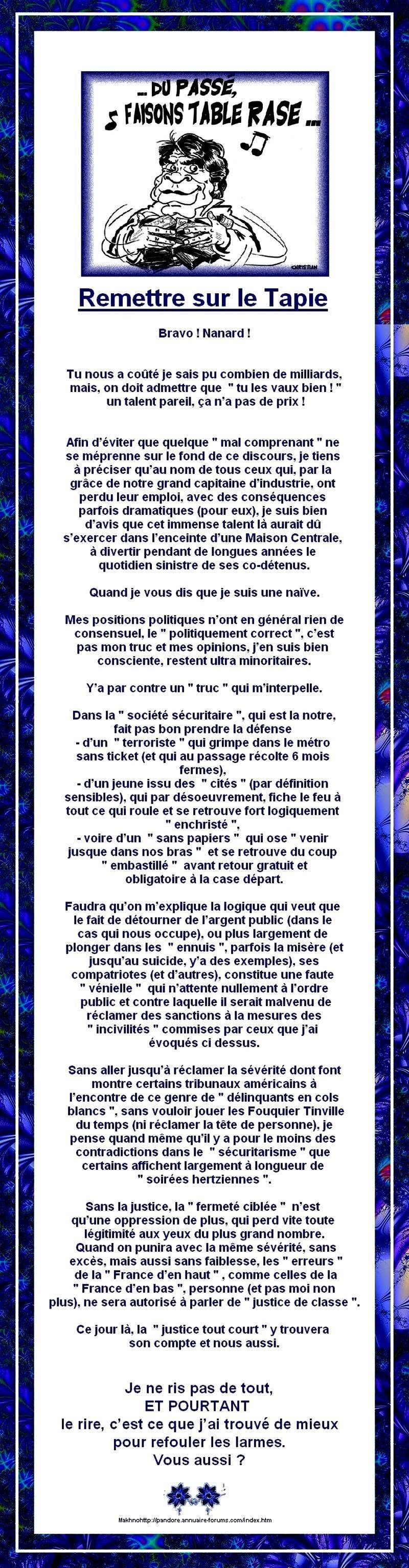 puisque c'est les élections .. parlons un peu de celui-là - tapîe bernard 8dea8b29