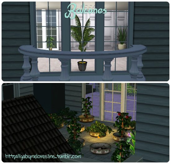 1 - Gabymelove's Sims 3  Balcones