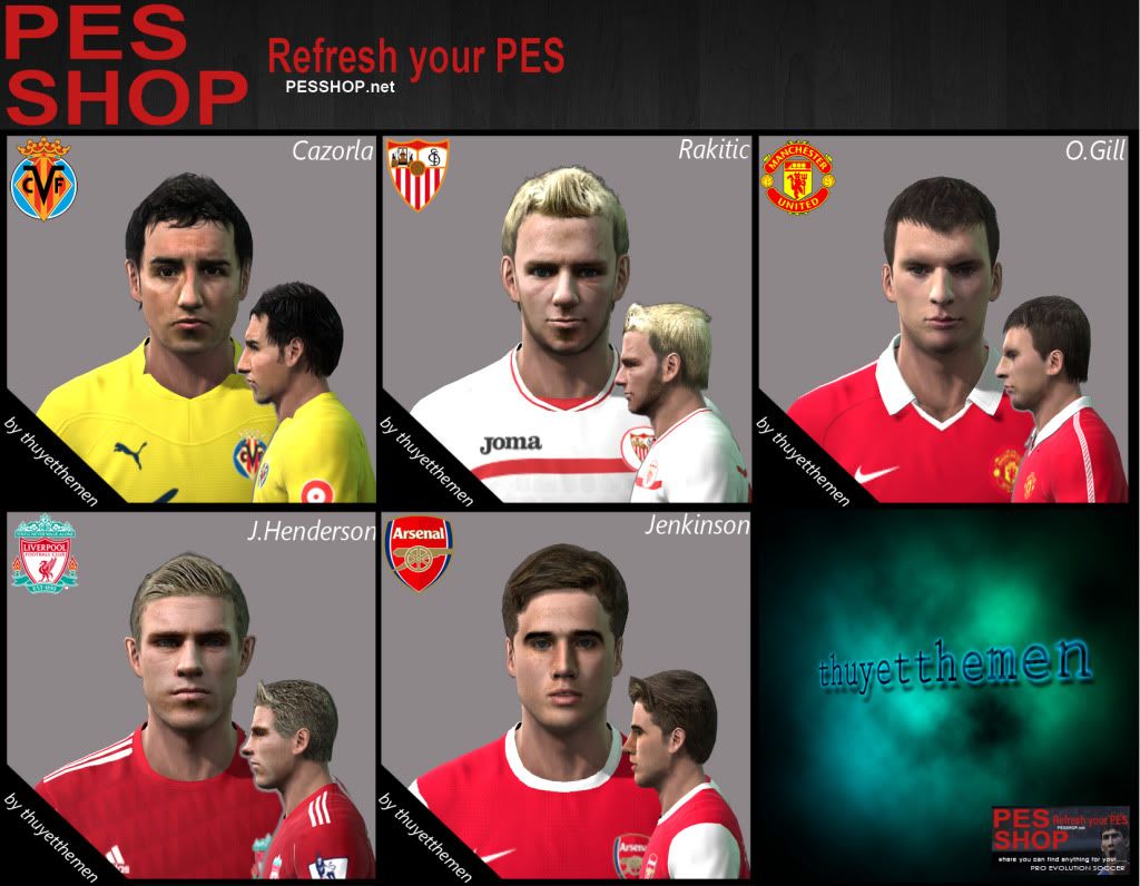 مكتبة pes-shop للوجوة لــ PES2011 Facepackvol2