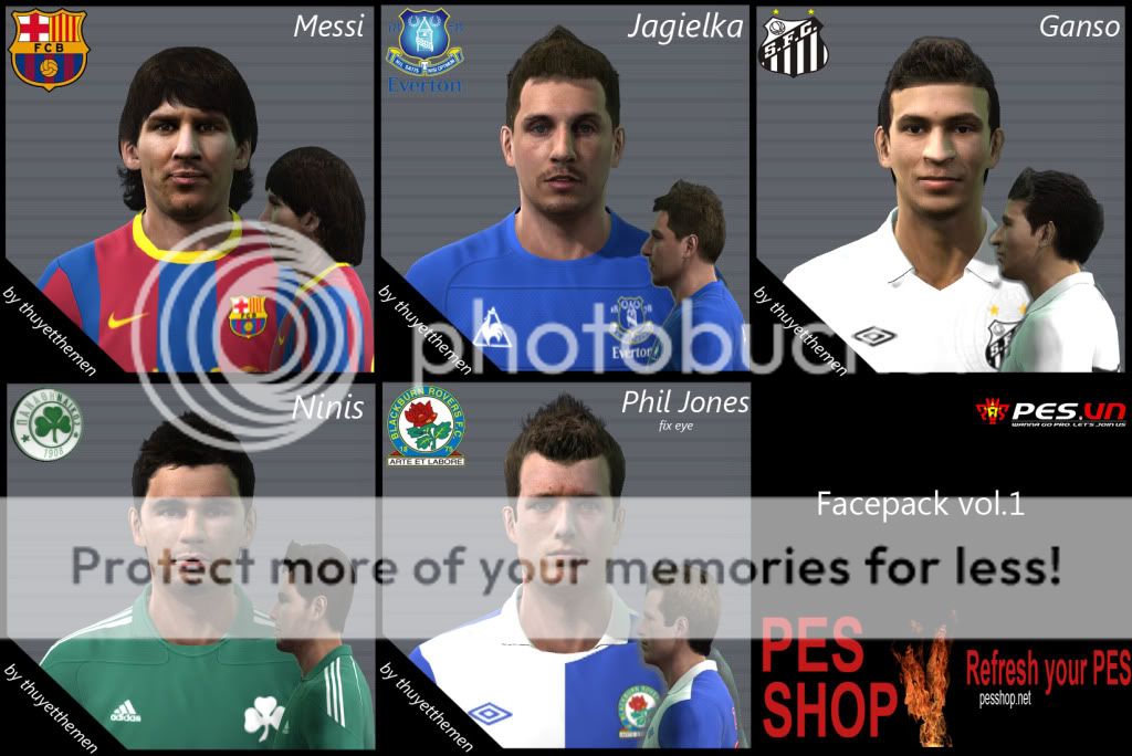 مكتبة pes-shop للوجوة لــ PES2011 Facepackvol1