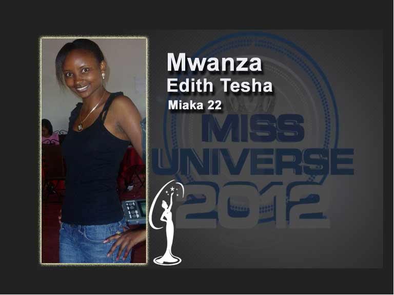 2012 | Miss Universe Tazania | Final 29/6 Edith_tesha