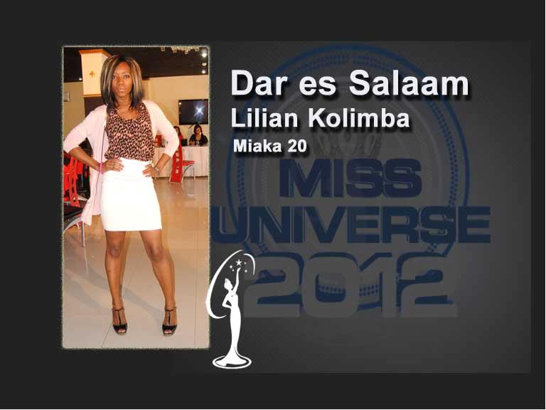 2012 | Miss Universe Tazania | Final 29/6 Lilian_kolimba