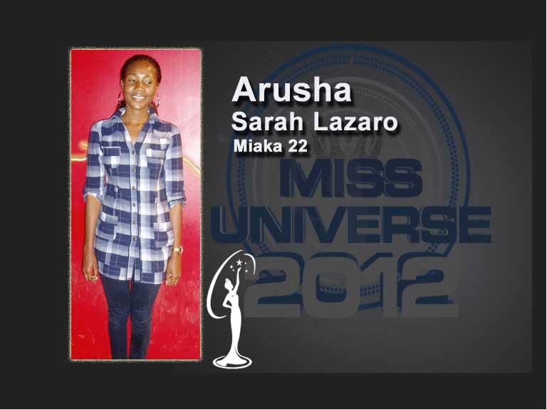 2012 | Miss Universe Tazania | Final 29/6 Sarah_lazaro