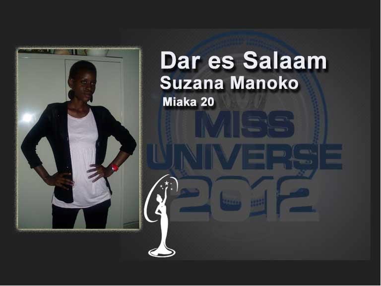 2012 | Miss Universe Tazania | Final 29/6 Suzana_manoko
