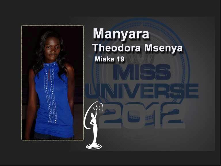 2012 | Miss Universe Tazania | Final 29/6 Theodora_msenya