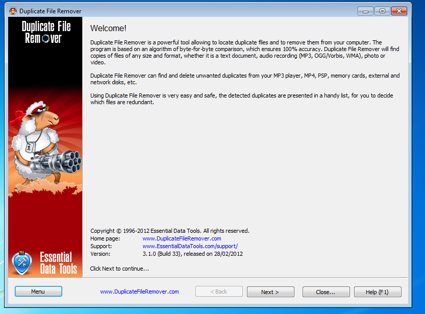 Duplicate File Remover 3.1.0 Build 33 Snap7-2