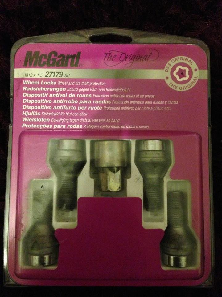 McGaurd locking wheel nuts mk3 golf  8C771895-FFE6-40BF-ACAA-FDFBC8ADA2E0-1004-0000006AECC54FF2