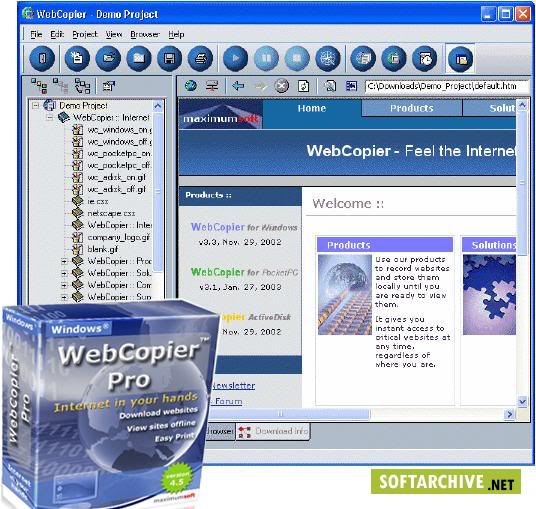     Web Copier PRO v5.0 83452_s__webcopier_pro_1