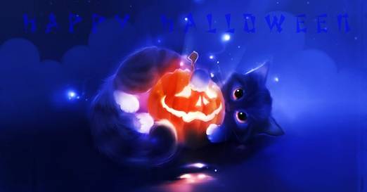 [Showroom] bt Sweet-cat-pumpkin-happy-halloween-wallpaper-1920x1080