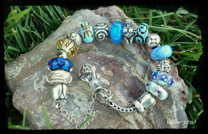 Cool blues with some new beads Coolblues