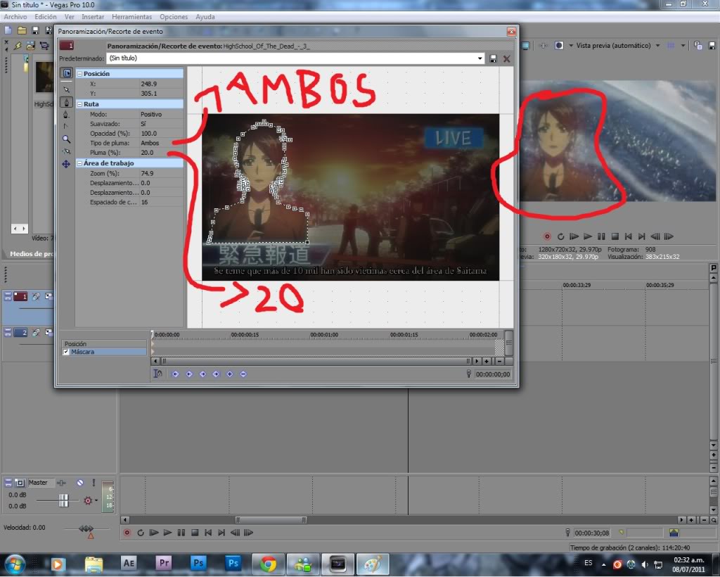 Como hacer aparecer imagen en degradado en cima de un video en Sony Vegas... Respuesta2