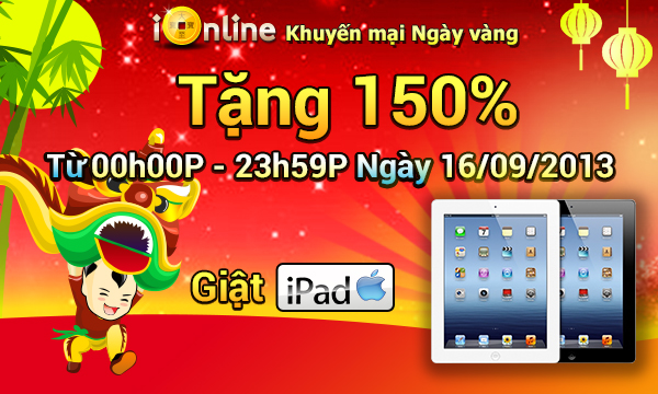 [Event tháng 8]iOnline - Chơi game chất, giật iPad KMiOnline1609_zpse8c59a4b