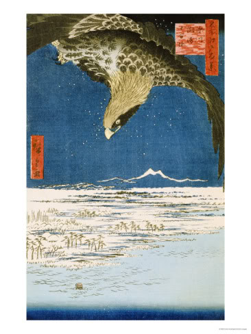 Hiroshige Woodblocks Ando-hiroshige-one-hundred-thousand-tsubo-plain-at-susaki-fukagawa