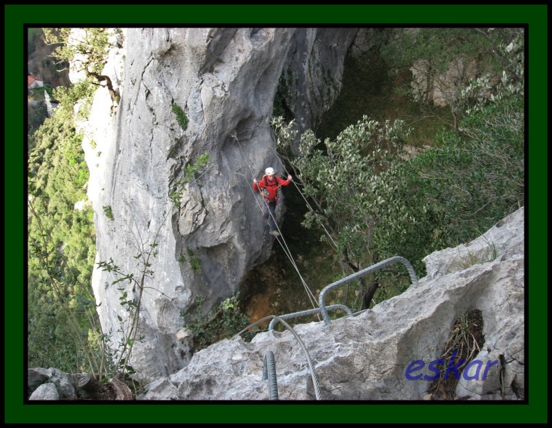 VIA FERRATA EL CALIZ, UNA GOZADA Vf30