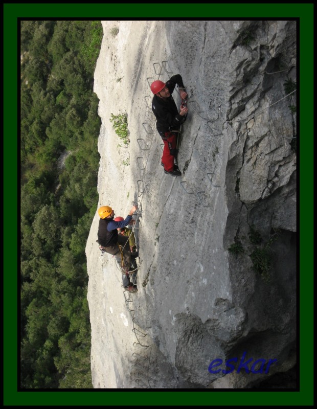 VIA FERRATA EL CALIZ, UNA GOZADA Vf41